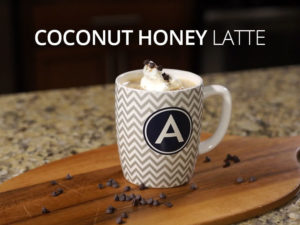 coconut honey latte